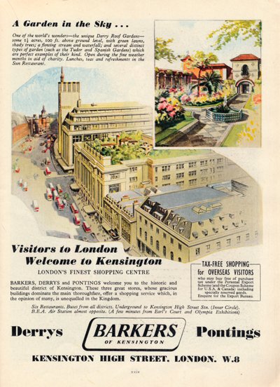 Advert for Barkers of Kensington, 1951 by Unbekannt