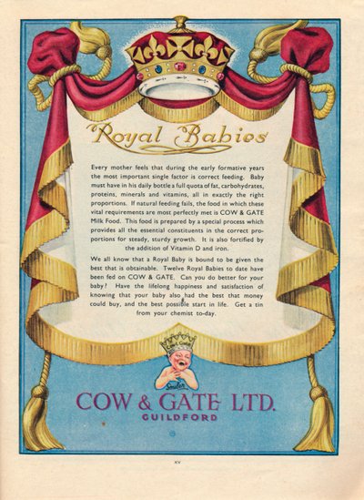 Advert for Cow & Gate Ltd., 1951 by Unbekannt