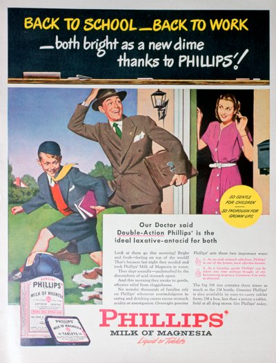 Advert for Phillips Milk of Magnesia by Unbekannt