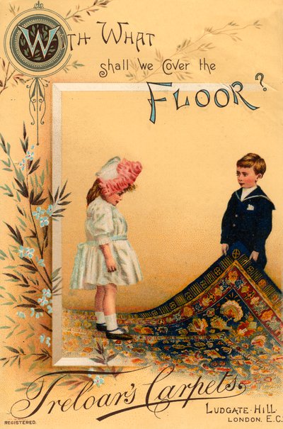 Advert for Treloars carpets, of Ludgate Hill, London by Unbekannt