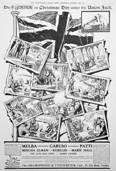 Advert for the Gramophone and Typewriter Co by Unbekannt