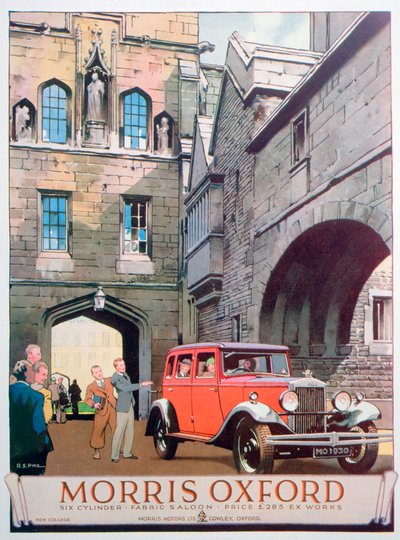 Advert for the Morris Oxford Motor Car, 1930 by Unbekannt