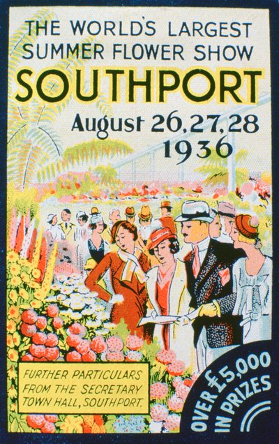Advert for the Southport Flower Show, Lancashire by Unbekannt