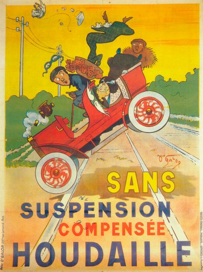 Advertisement for Houdaille Car Suspension, c1900 by Unbekannt