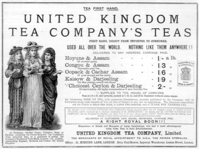 Advertisement for the United Kingdom Tea Company by Unbekannt