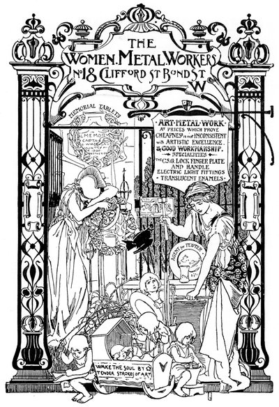Advertisement for the Women Metal Workers Company in London, 1901 by Unbekannt