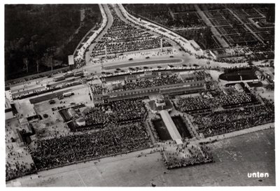Aerial View of Berlin Tempelhof Airport, Germany, from a Zeppelin, c1931 by Unbekannt