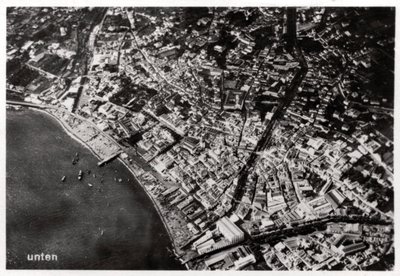 Aerial view of Funchal, Madeira, from a Zeppelin, 1928-1933 by Unbekannt