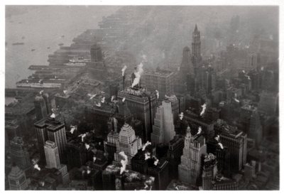 Aerial View of Manhattan, New York City, USA, from a Zeppelin by Unbekannt