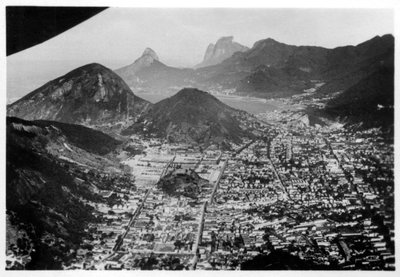 Aerial view of Rio de Janeiro, Brazil, from a Zeppelin by Unbekannt