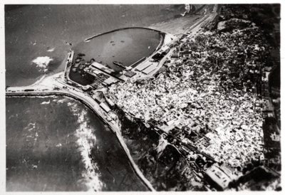 Aerial View of Tangier, Morocco, from a Zeppelin by Unbekannt