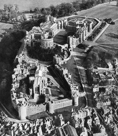 Aerial view of Windsor Castle, with St George