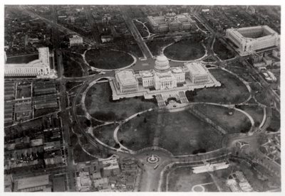 Aerial View of the Capitol, Washington DC, USA, from a Zeppelin by Unbekannt