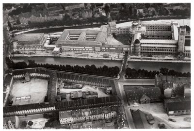 Aerial View of the Deutsches Museum, Munich, Germany, from a Zeppelin, c1931-1933 by Unbekannt