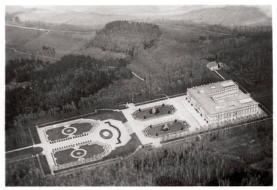 Aerial View of the Herrenchiemsee Palace, Bavaria, Germany, from a Zeppelin by Unbekannt