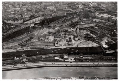 Aerial View of the Kremlin, Moscow, USSR, from a Zeppelin by Unbekannt