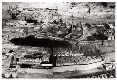 Aerial View of the Mosque of Muhammad Ali Pasha, Cairo, Egypt, from a Zeppelin by Unbekannt