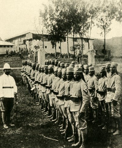 African soldiers fighting for Germany, First World War by Unbekannt
