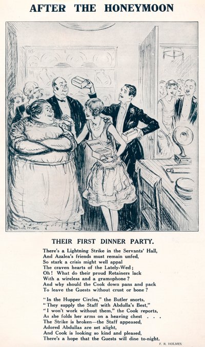 After the Honeymoon - Their First Dinner Party by Unbekannt