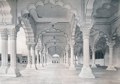 Agra. The Dewan-i-am, or Hall of Public Audience by Unbekannt