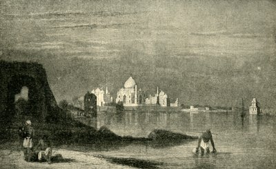 Agra and the Taj Mahal from the River Jumna by Unbekannt