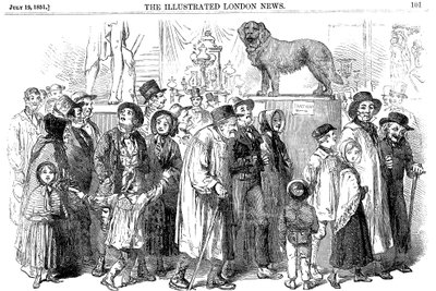 Agricultural Workers and Their Families at the Great Exhibition of 1851 by Unbekannt