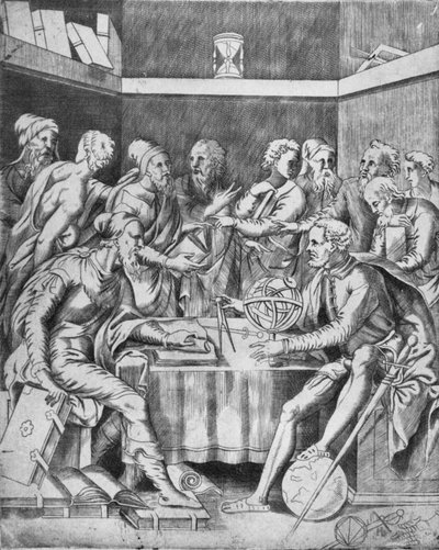 Agrippa Instructing His Pupils Mathematically by Unbekannt