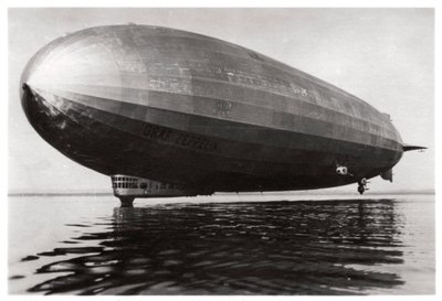 Airship LZ127 Graf Zeppelin Landing on Lake Constance, Germany, 1933 by Unbekannt