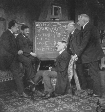 Albert Einstein and other physicists at Paul Ehrenfest