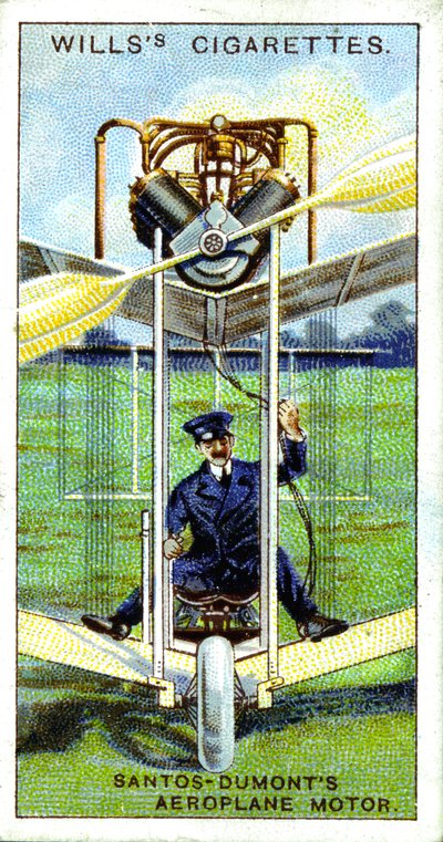 Alberto Santos-Dumont, Brazilian Aeronaut, First Recorded Flight in Europe, 1906 by Unbekannt