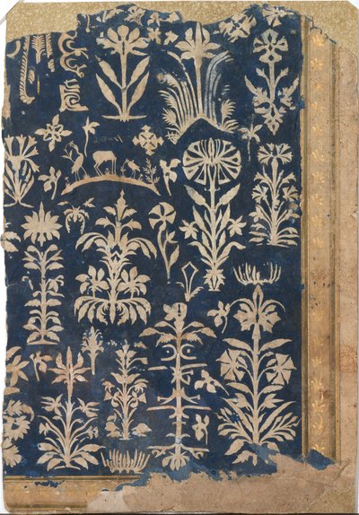 Album Page with Cut-Paper Decoration, ca. 1625-50 by Unbekannt