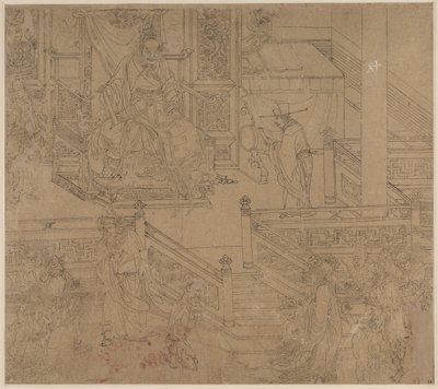 Album of Daoist and Buddhist Themes: Kings of Hell: Leaf 40 by Unbekannt