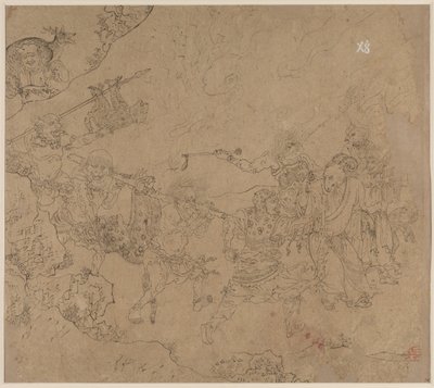 Album of Daoist and Buddhist Themes: Search the Mountain: Leaf 45, 1200s by Unbekannt