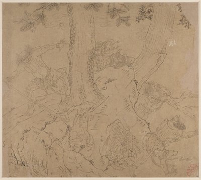 Album of Daoist and Buddhist Themes: Search the Mountain: Leaf 46, 1200s by Unbekannt