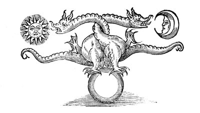 Alchemical Symbol Representing the Transmutation of Base Metal into Silver and Gold by Unbekannt