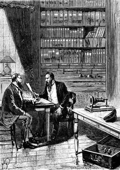 Alexander Graham Bell, Scottish-born American Inventor, 1876 by Unbekannt