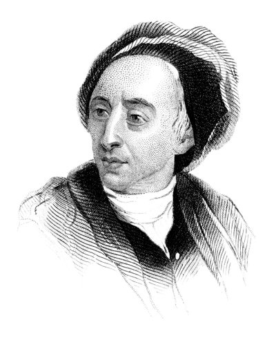 Alexander Pope, English Poet of the Early Eighteenth Century, c1850 by Unbekannt