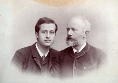 Alexander Siloti, Russian Pianist and Conductor, and Peter Tchaikovsky, Russian Composer by Unbekannt