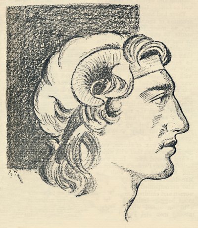 Alexander the Great From an Old Greek Coin by Unbekannt