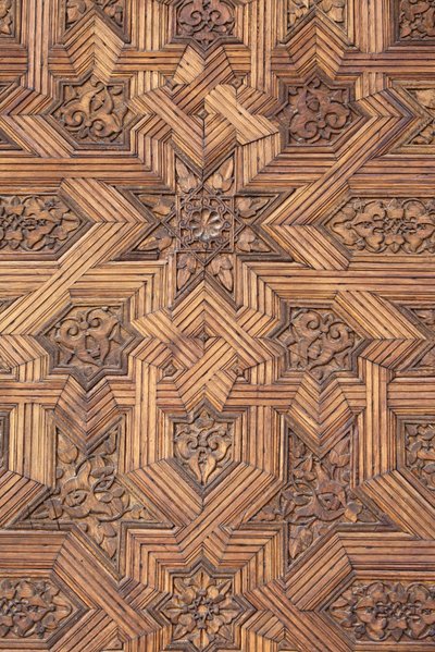 Alhambra - Door in Nasrid Palaces by Unbekannt