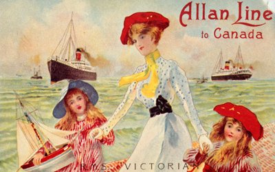 Allan Line to Canada, R.M.S. Victorian, c1910 by Unbekannt