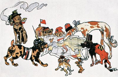 Allegorical Caricature of the First World War by Unbekannt