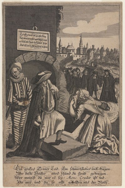 Allegory on the Death of Credit by Unbekannt