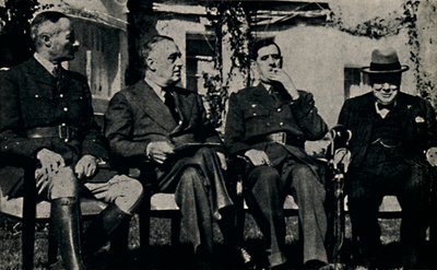 Allied Conference at Casablanca, French Morocco, January 1943 by Unbekannt