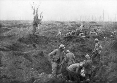 Allied Troops, 31 July 1917 at the Yser Canal, Belgium, 1926 by Unbekannt