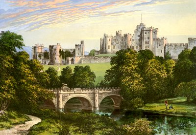 Alnwick Castle, Northumberland, Home of the Duke of Northumberland by Unbekannt