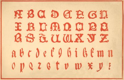 Alphabet, Letters A-Z, Upper and Lower Case by Unbekannt