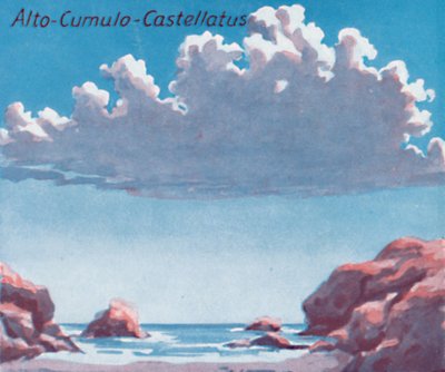 Alto-Cumulo-Castellatus - A Dozen of the Principal Cloud Forms In The Sky by Unbekannt