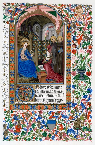 Amadee de Saluces and the Virgin by Unbekannt
