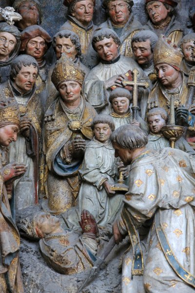 Translation of the Relics of St. Firmin, Exhumation of the Remains of the Martyr, Detail of the History of St. Firmin, Amiens Cathedral by Unbekannt